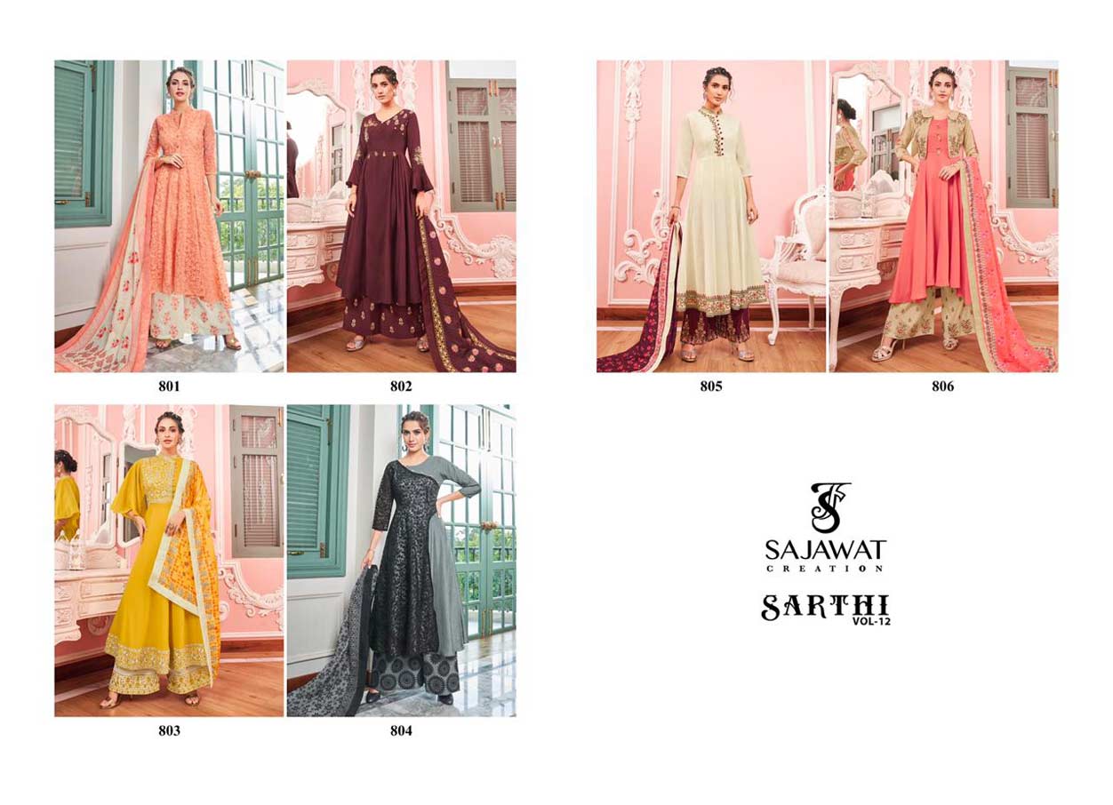 Sarthi Vol-12 Muslin Readymade Salwar Kameez Sarthi Vol-12 Muslin Readymade Salwar Kameez